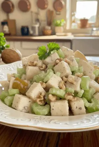 Pear Waldorf Salad with Miracle Whip
