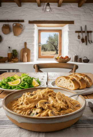 Creamy Pork Stroganoff Made with Leftover Pork Loin