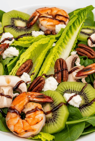 Grilled Shrimp & Kiwi Salad