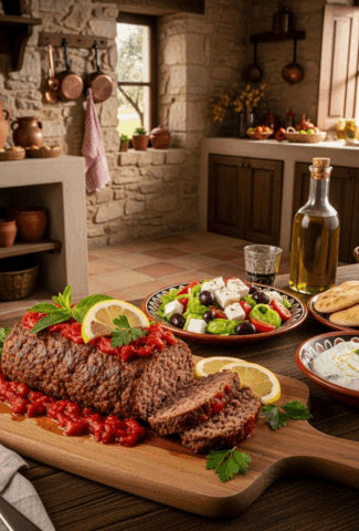 Mediterranean Style Lamb Meatloaf
