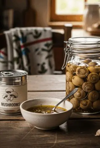 Quick-Pickled Mushrooms with Vinaigrette