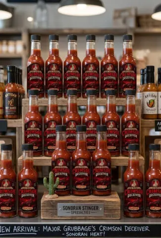 Major Grubbage's Crimson Deceiver Hot Sauce v1.0 on Display
