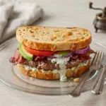 Blue Cheese Burger on Sourdough
