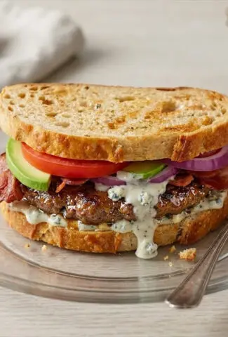 Blue Cheese Burger on Sourdough
