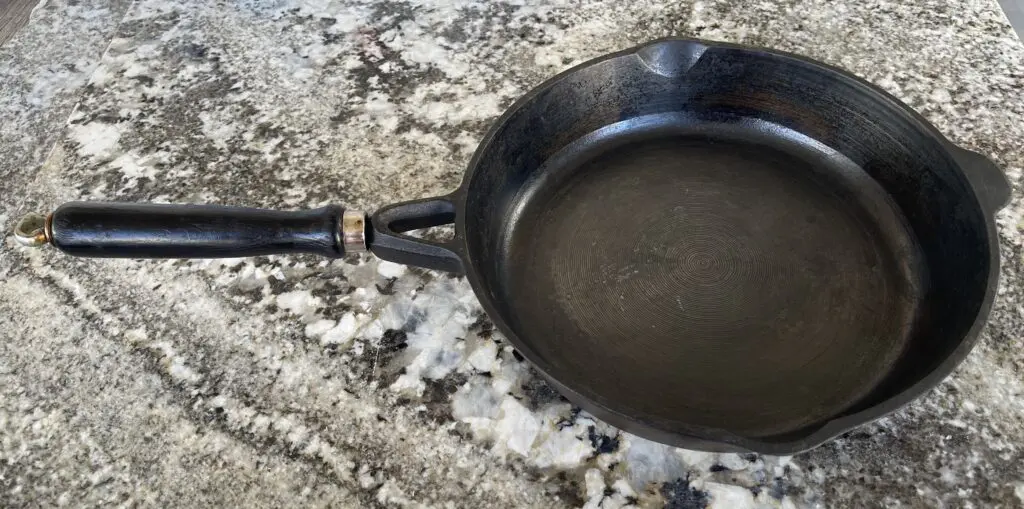 Cast Iron Pan Before Cleaning & Repair
