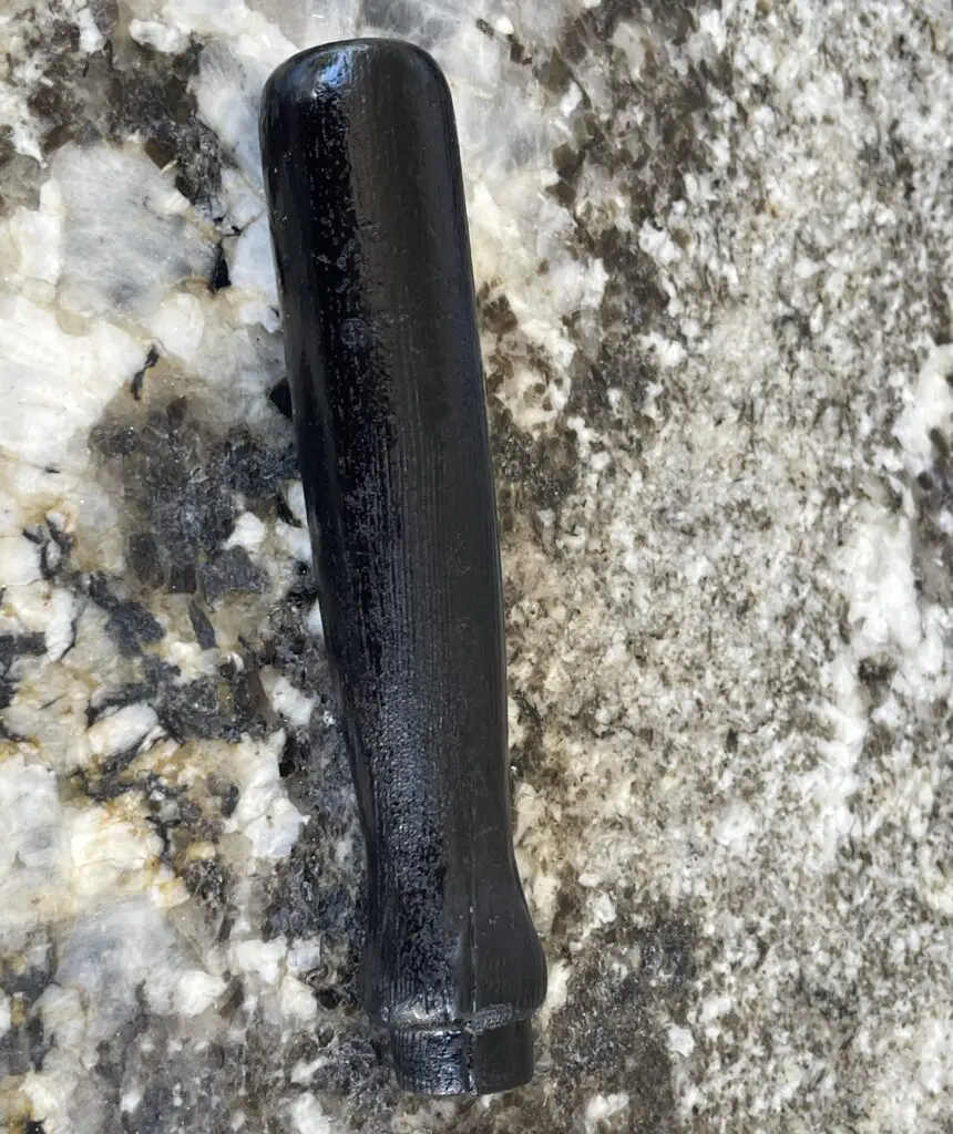Repaired Wooden Handle from Cast Iron Pan