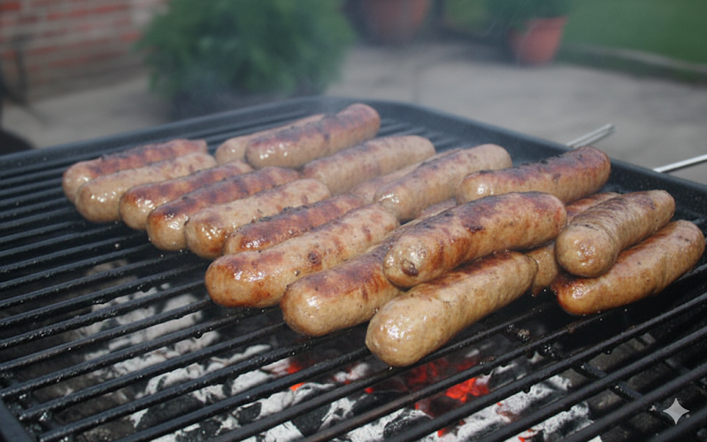 Grilled German Style Brautworst
