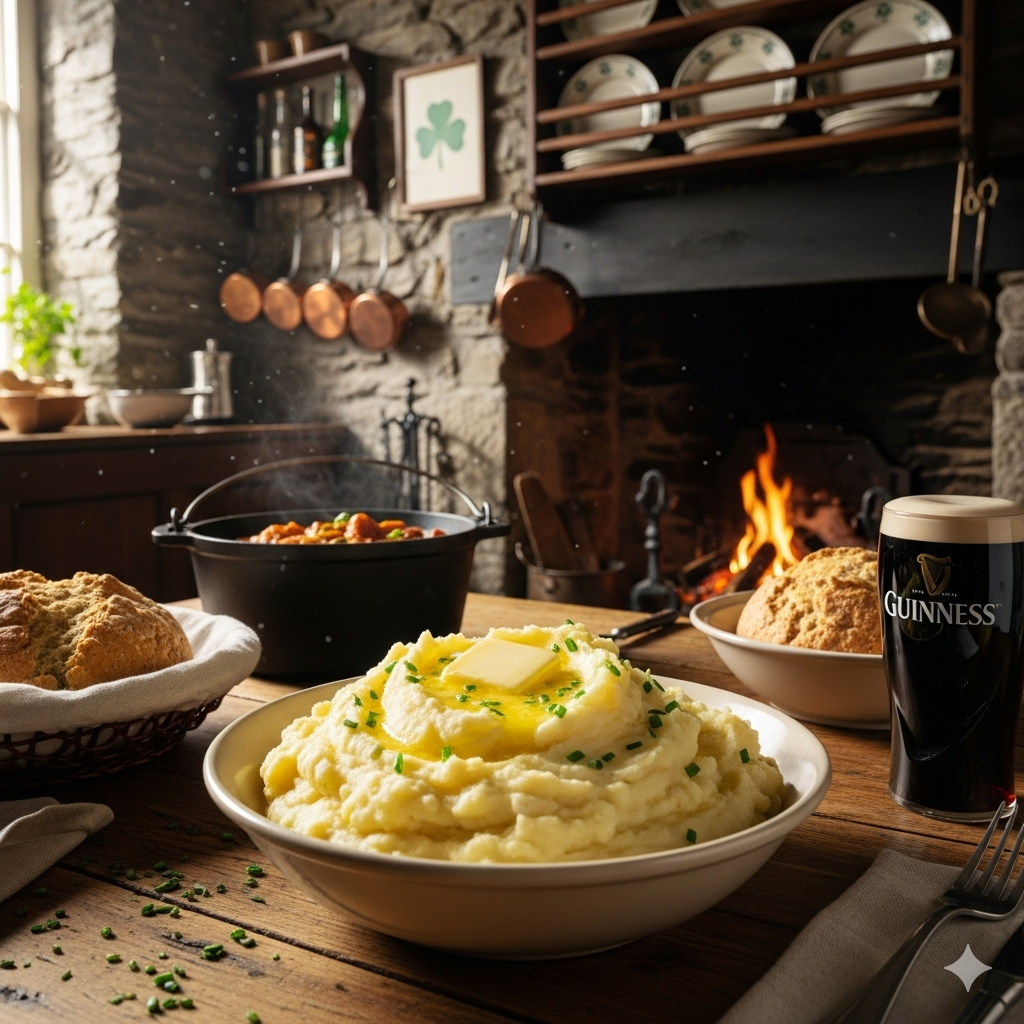Creamy Roasted Garlic Yukon Gold Mashed Potatoes