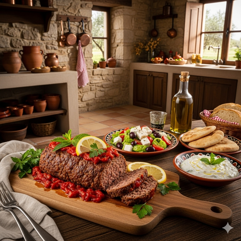 Mediterranean Style Lamb Meatloaf