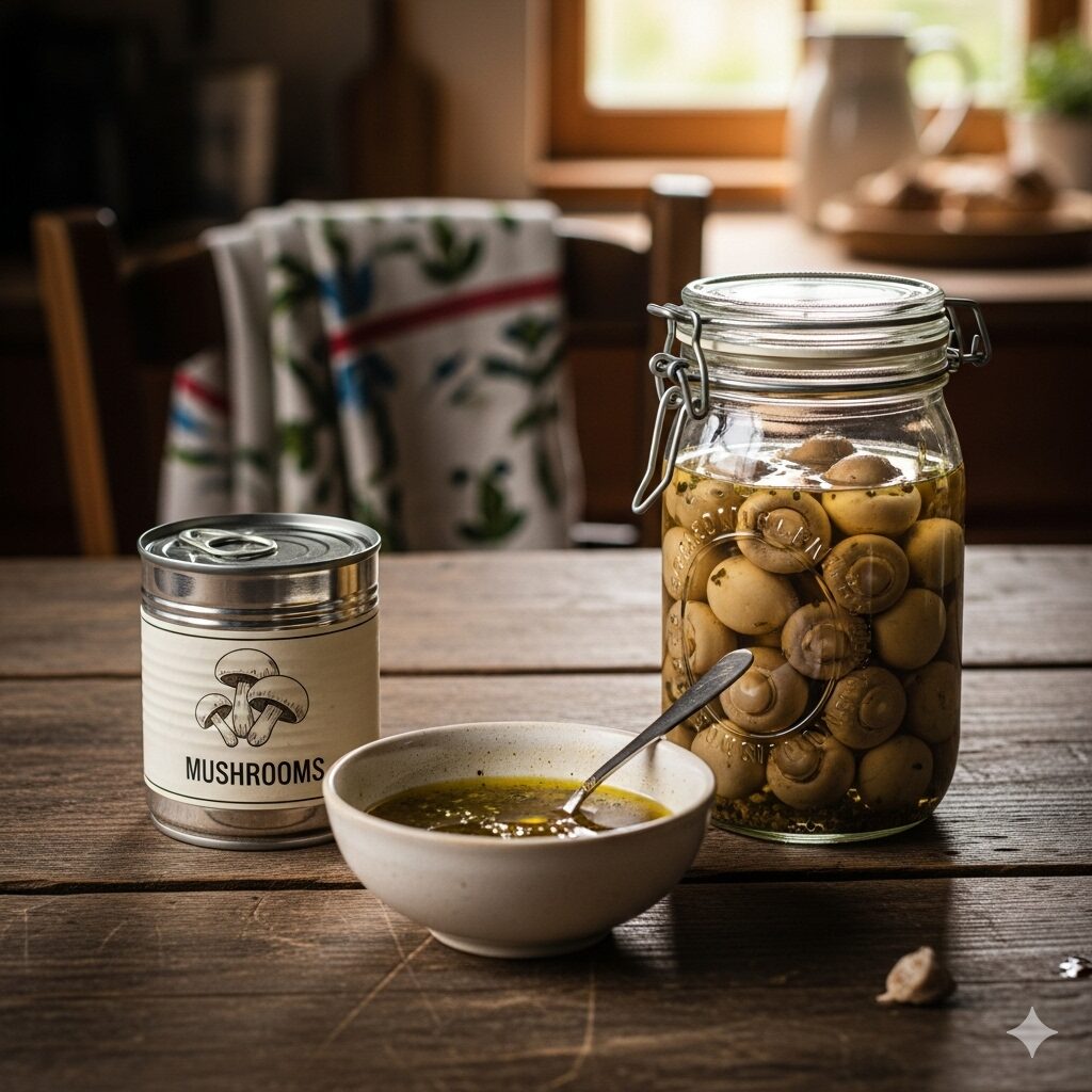 Quick-Pickled Mushrooms with Vinaigrette