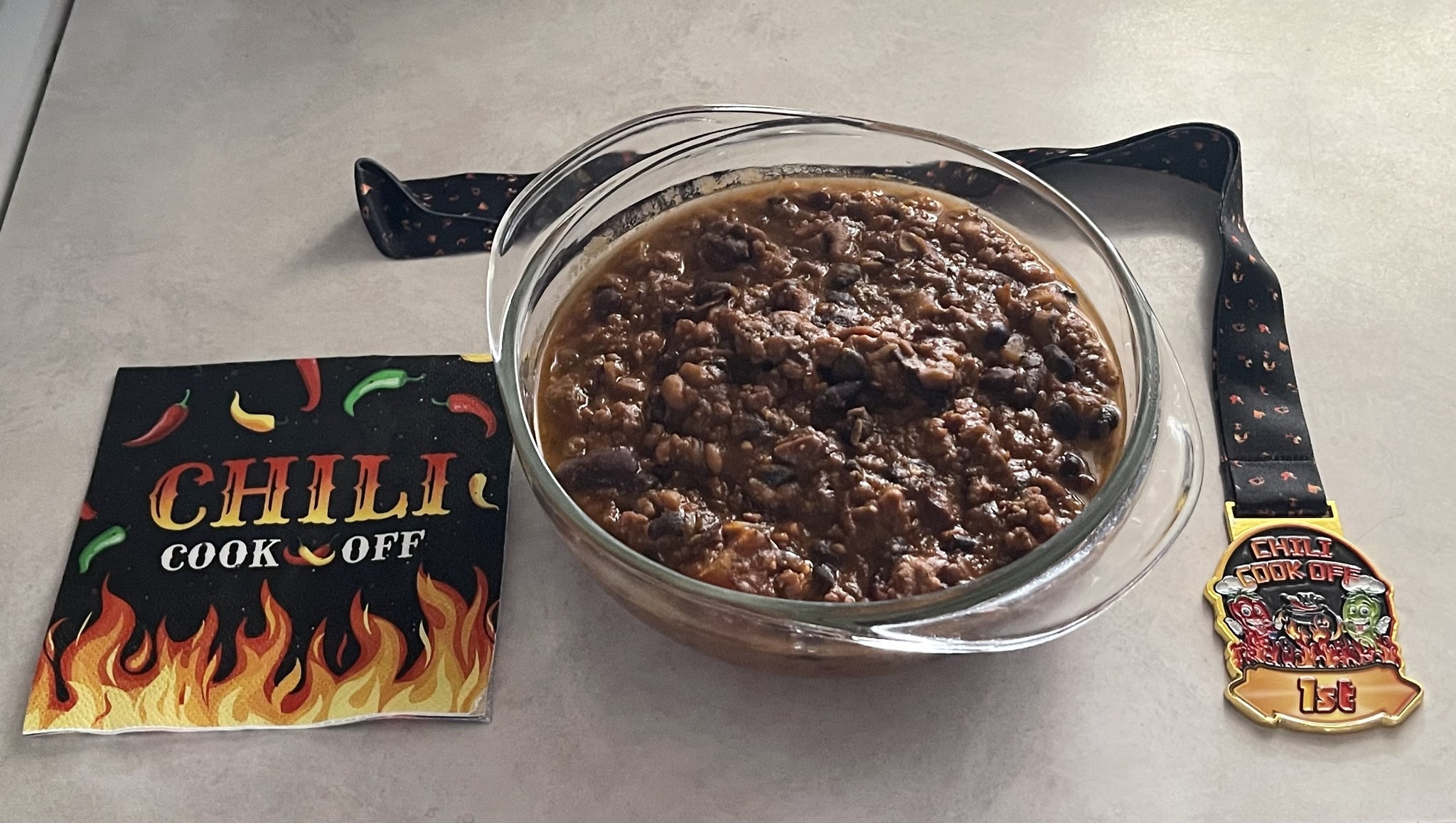Prize-Winning Smoky Three-Meat Chili with Beans
